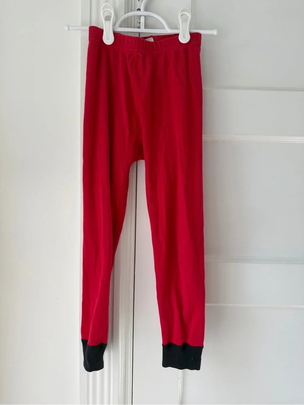 Hanna Andersson Santa Costume Long John Pajamas, size 5